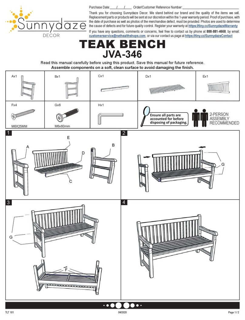 Sunnydaze Decor JVA-346 quick start guide Sunnydaze Decor JVA-346 quick start guide