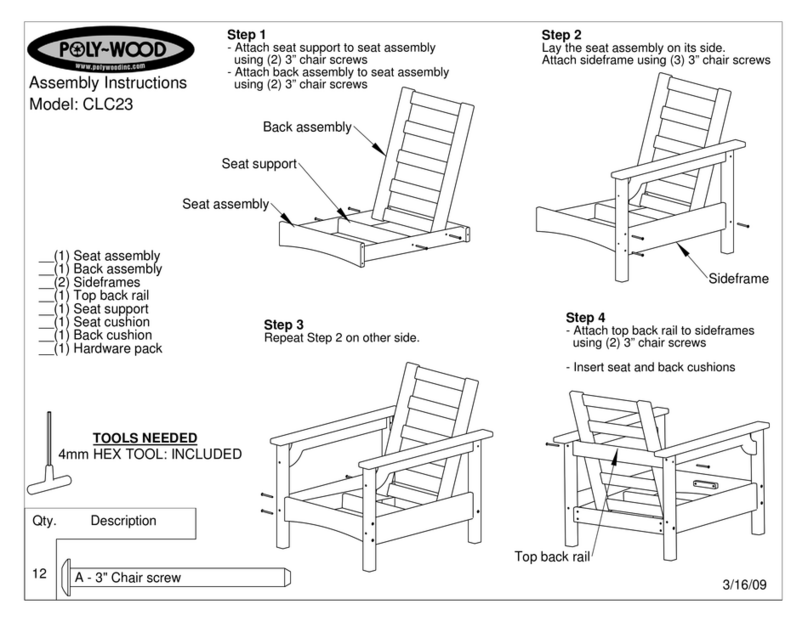 Polywood CLC23 User manual