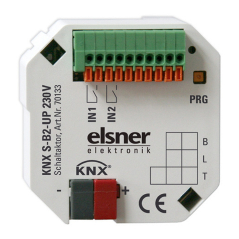 elsner elektronik KNX S-B2-UP 230 V Technical Data and Installation Notes