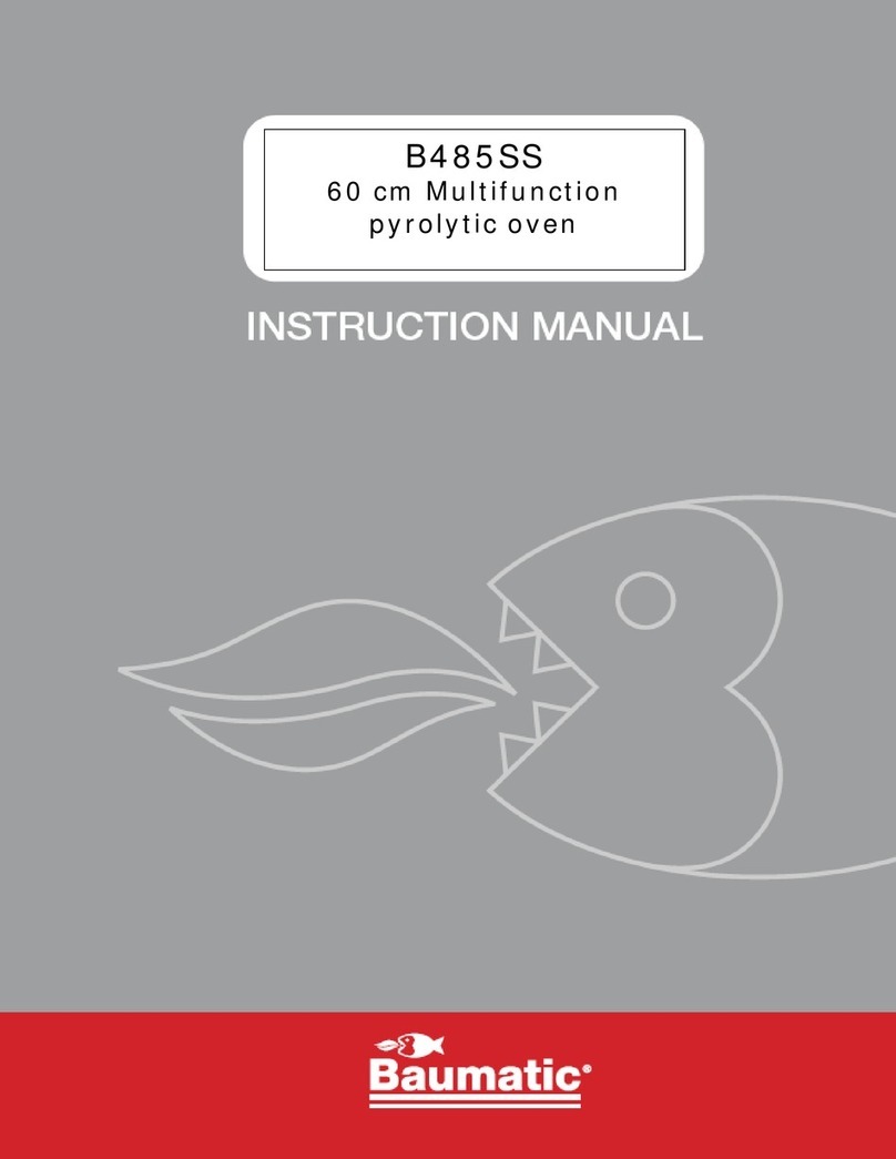 Baumatic B485SS User manual Baumatic B485SS User manual