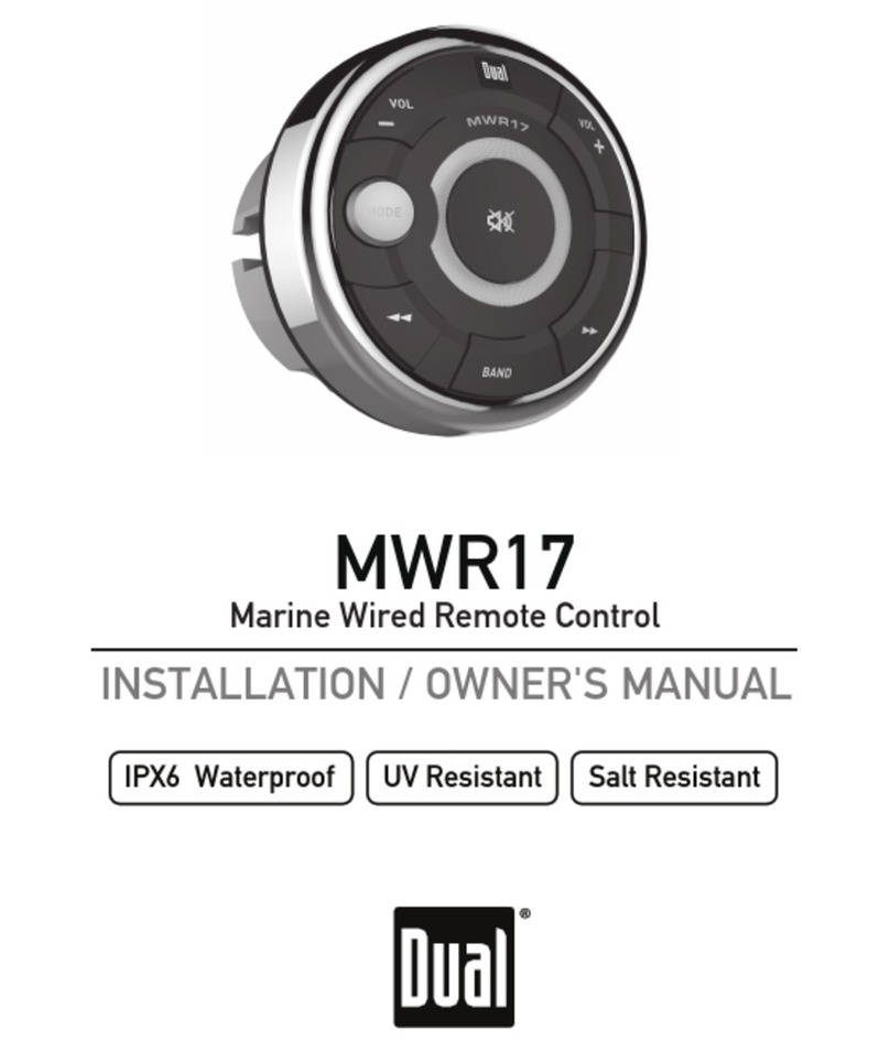 Dual MWR17 Installation & owner's manual