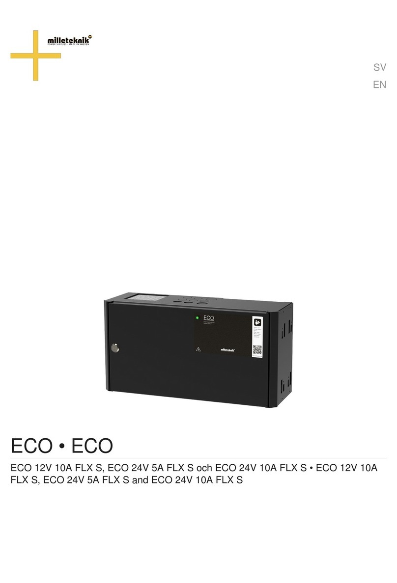 milleteknik ECO 12V 10A FLX S User manual