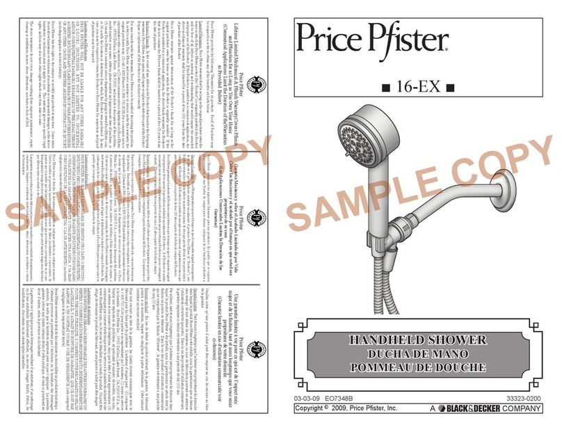 Black & Decker Price Pfister 16-EX manual