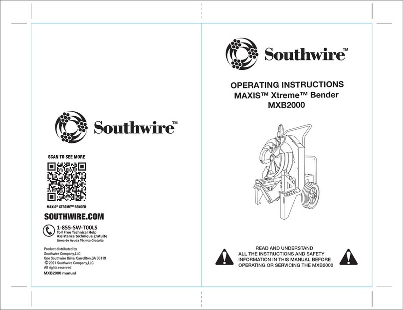 Southwire MAXIS Xtreme Bender MXB2000 User manual
