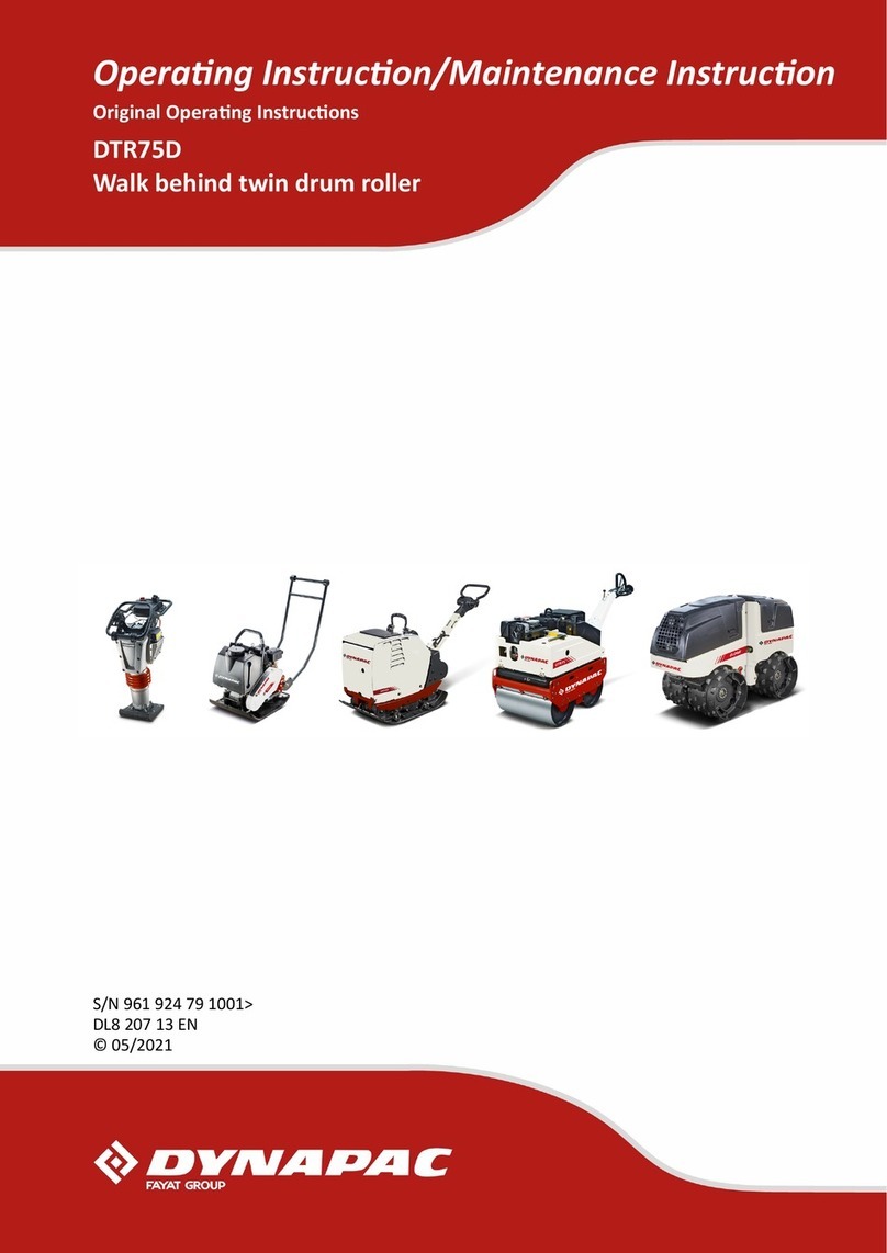 Dynapac DTR75D Operating	 instruction