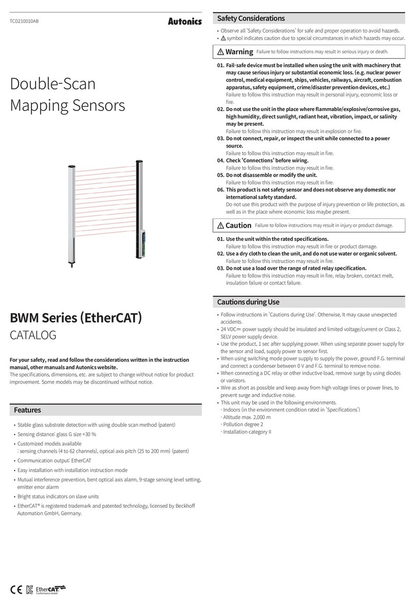 Autonics BWM Series User manual