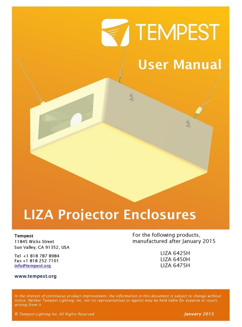 Tempest LIZA 6425H User manual