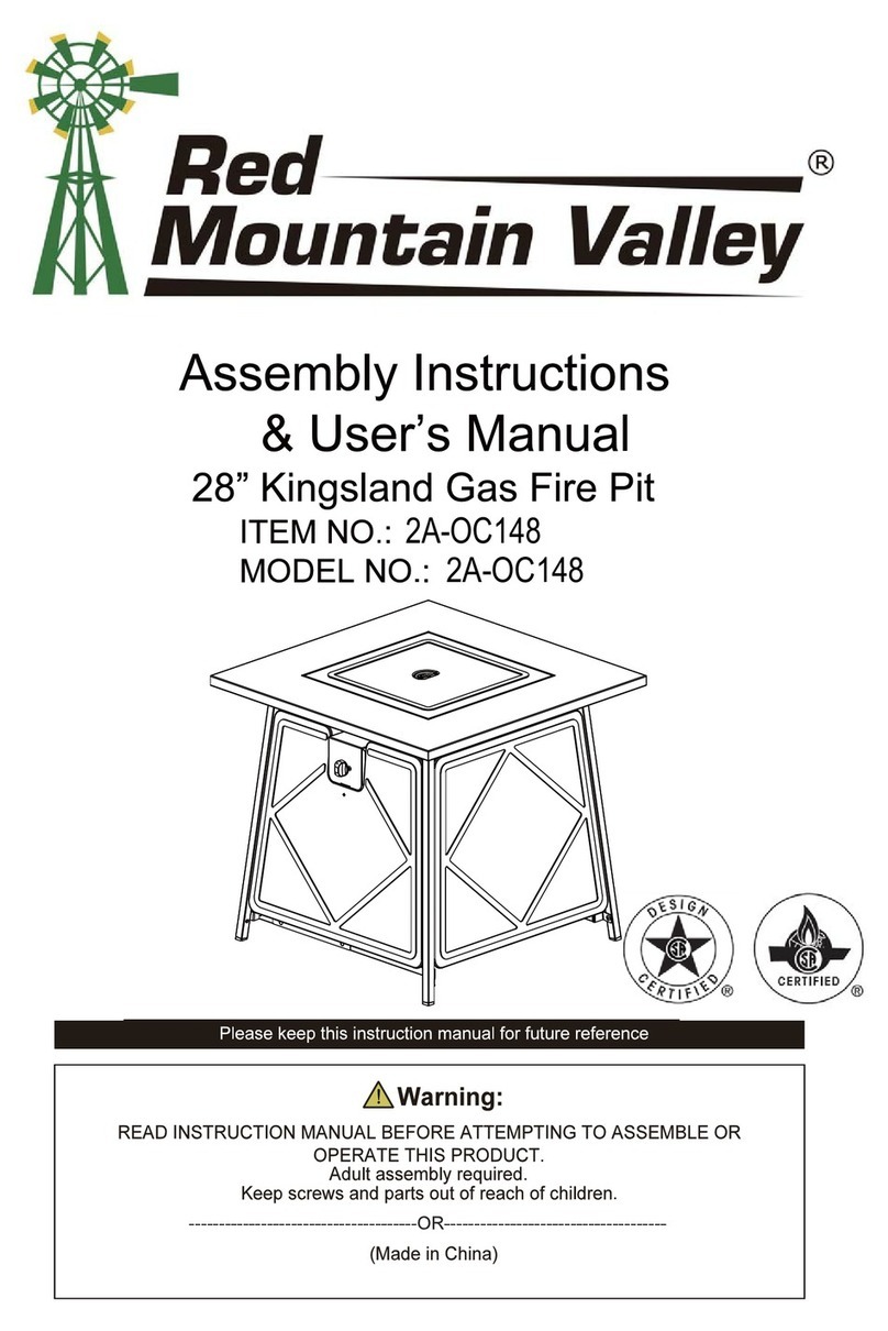 Red Mountain Valley Kingsland Assembly instructions & user manual Red Mountain Valley Kingsland Assembly instructions & user manual
