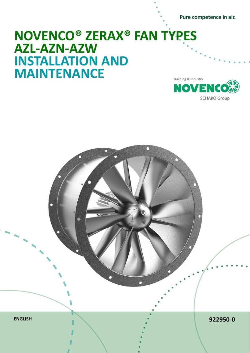 NOVENCO ZERAX AZL-AZN-AZW Instruction Manual