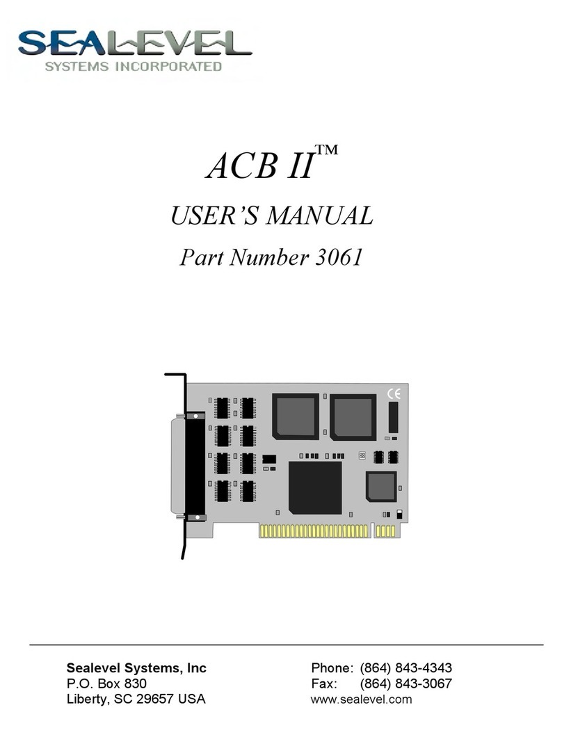 SeaLevel ACB II 3061 user manual