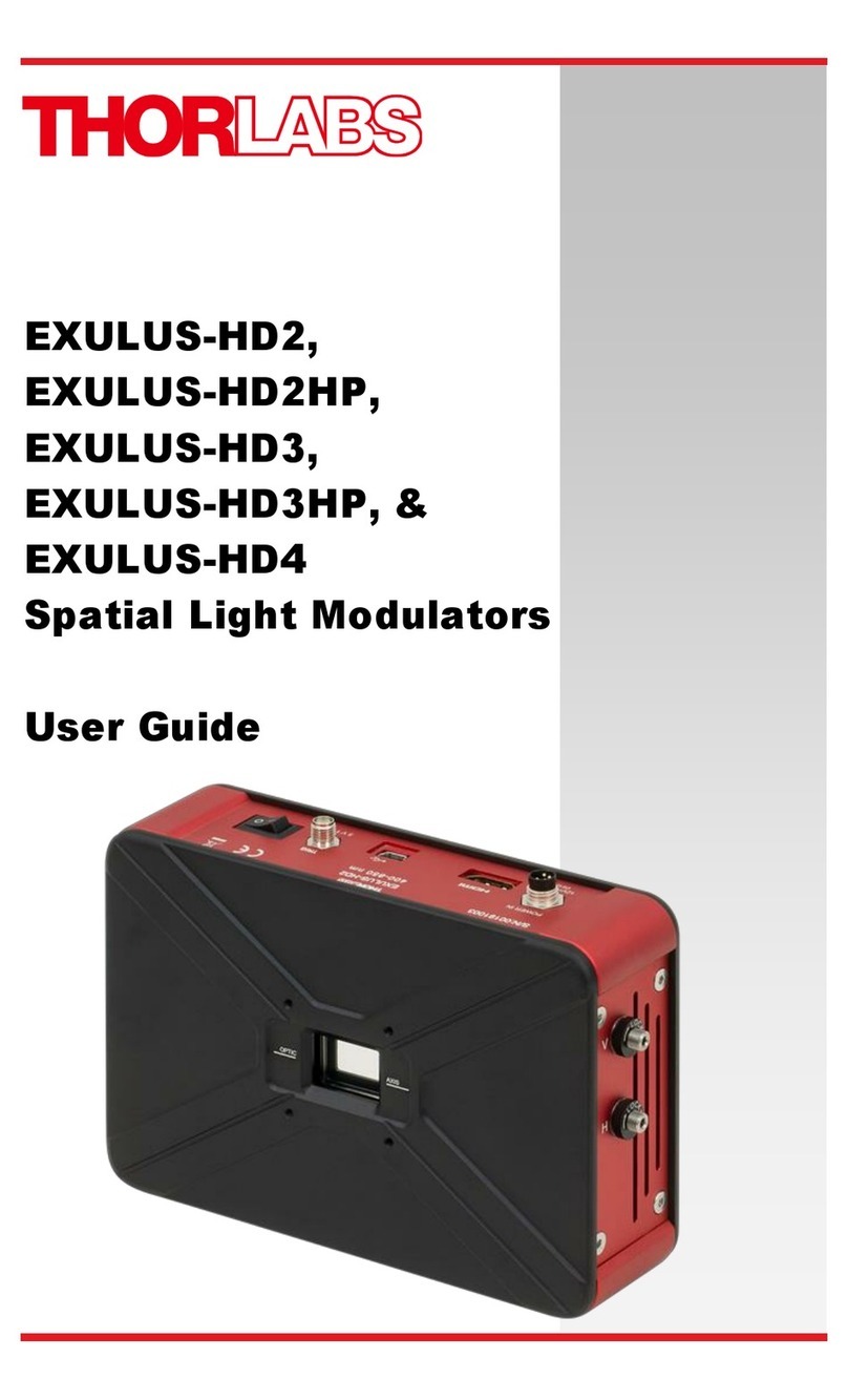 THORLABS EXULUS-HD2 User manual