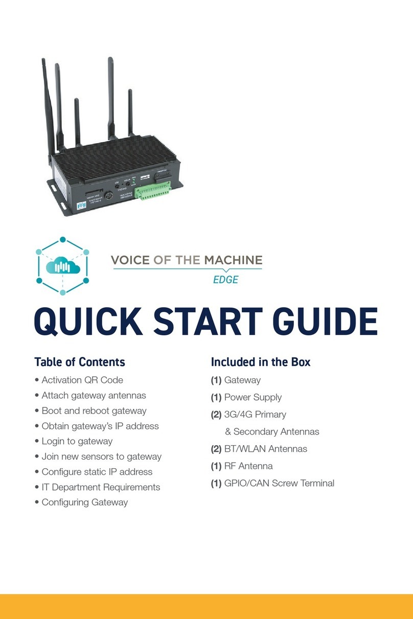 Parker VOICE OF THE MACHINE EDGE quick start guide