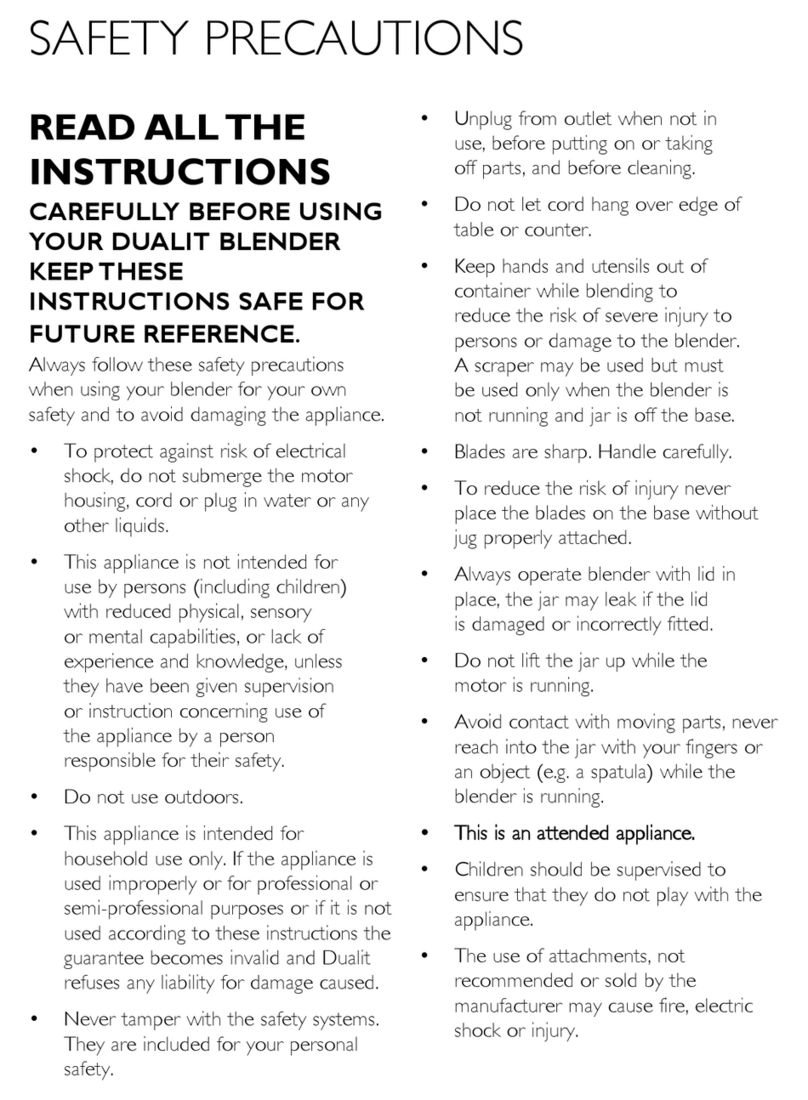 Dualit VortecS User manual