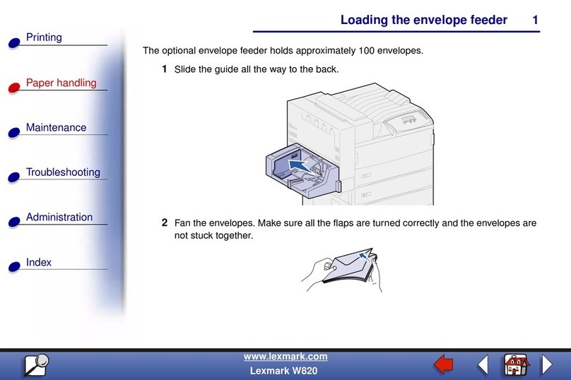 Lexmark W820 User manual