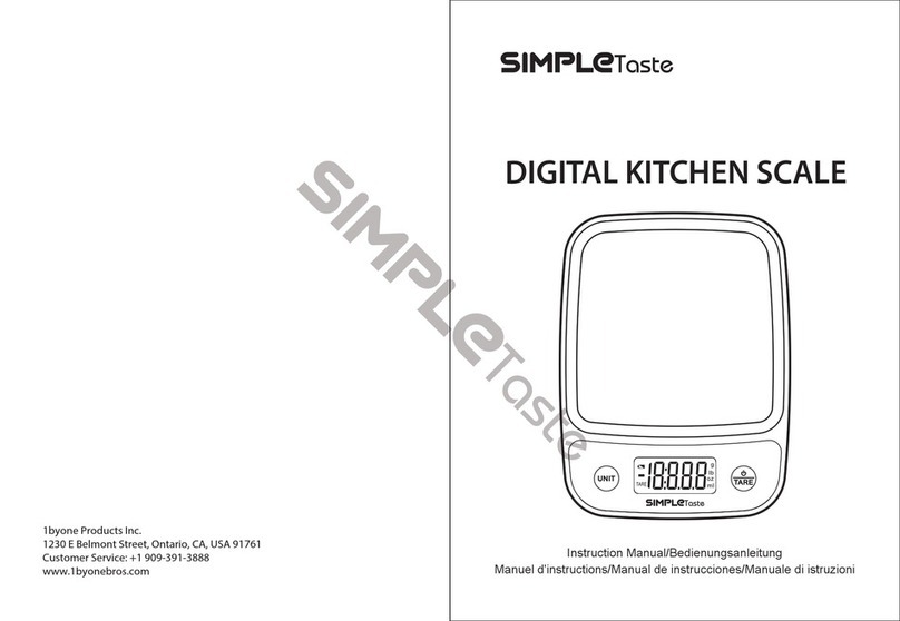 1 BY ONE SIMPLETaste 700US-0001 instruction manual