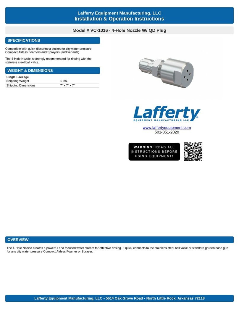 Lafferty VC-1016 Installation & operation instructions