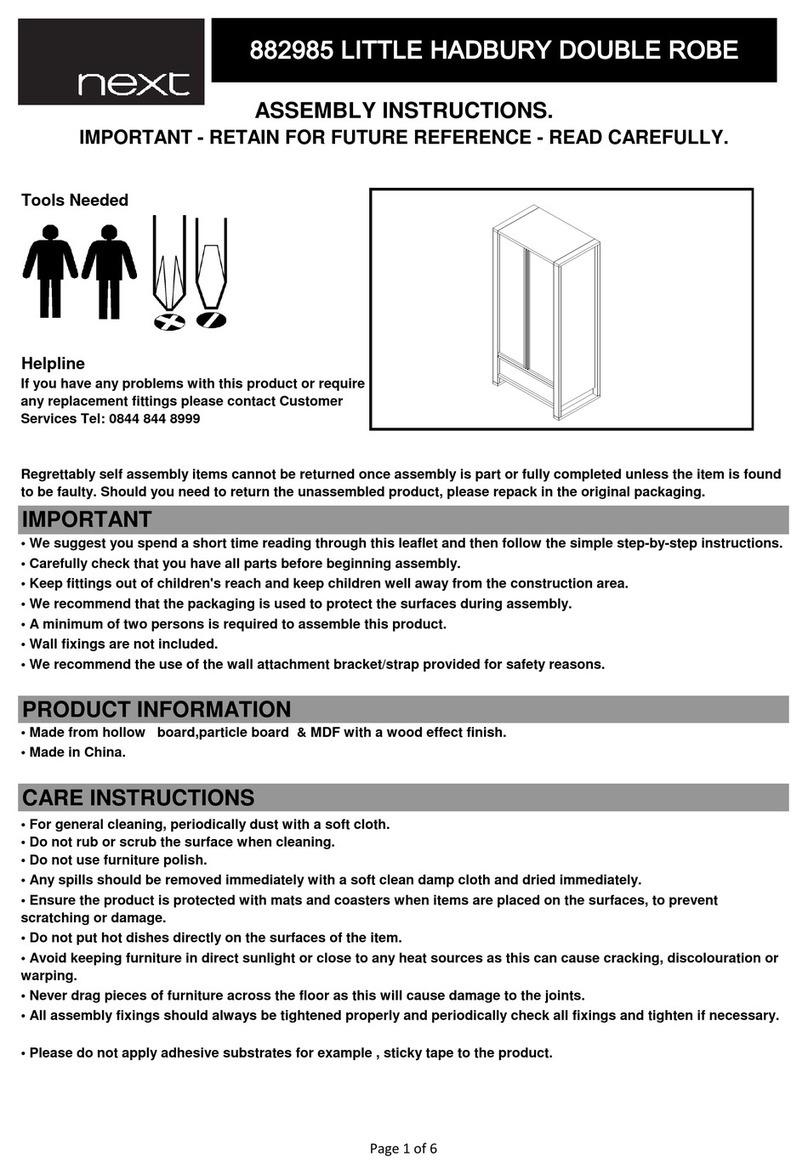 Next LITTLE HADBURY 882985 Assembly instructions