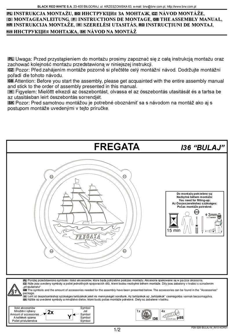 BLACK RED WHITE FREGATA I36 BULAJ Assembly manual BLACK RED WHITE FREGATA I36 BULAJ Assembly manual