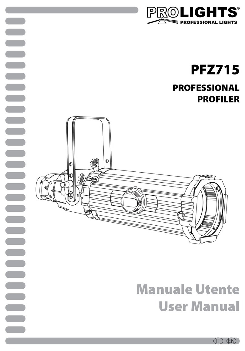 ProLights PFZ715 User manual