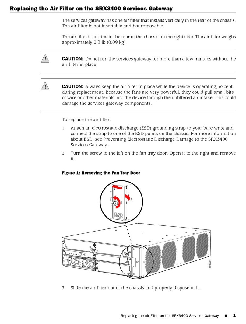 Juniper SRX3400 User manual
