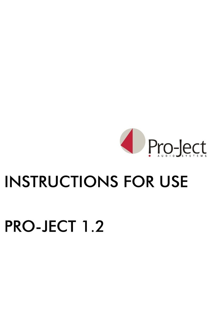 Pro-Ject Audio Systems 12 User manual