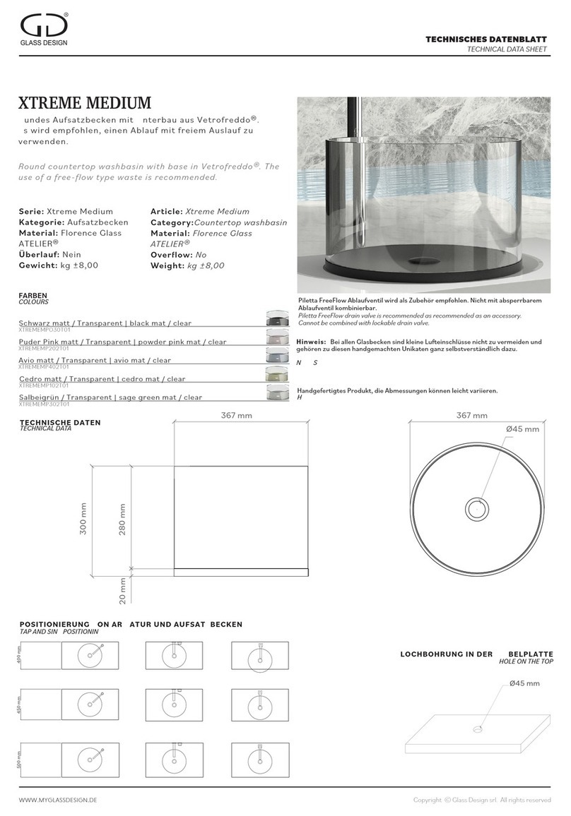 Glass Design XTREME MEDIUM Assembly instructions