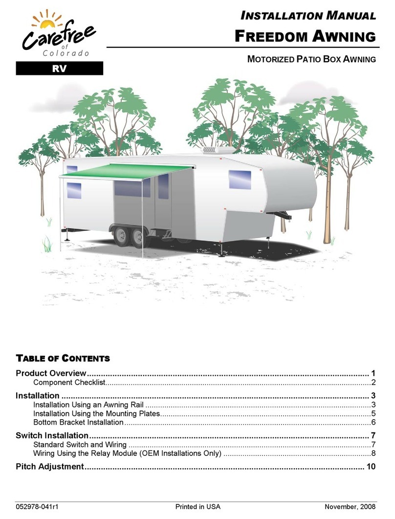 Carefree of Colorado Freedom Awning installation manual