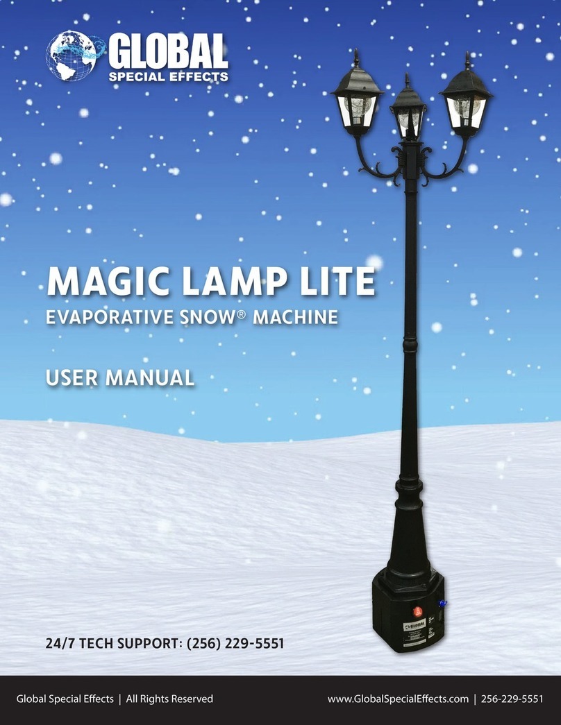 GLOBAL SPECIAL EFFECTS Magic Lamp LITE Evaporative Snow user manual GLOBAL SPECIAL EFFECTS Magic Lamp LITE Evaporative Snow user manual