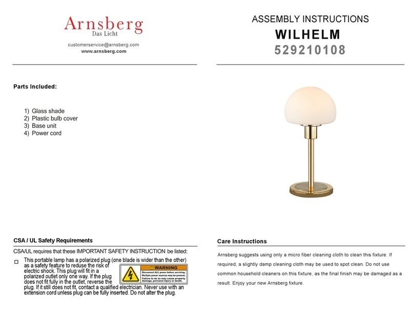 Arnsberg WILHELM 529210108 Assembly instructions