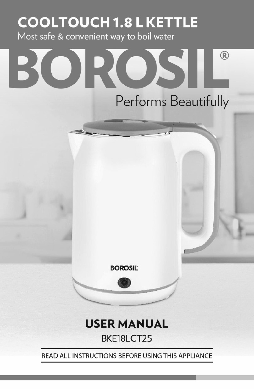 BOROSIL BKE18LCT25 User manual