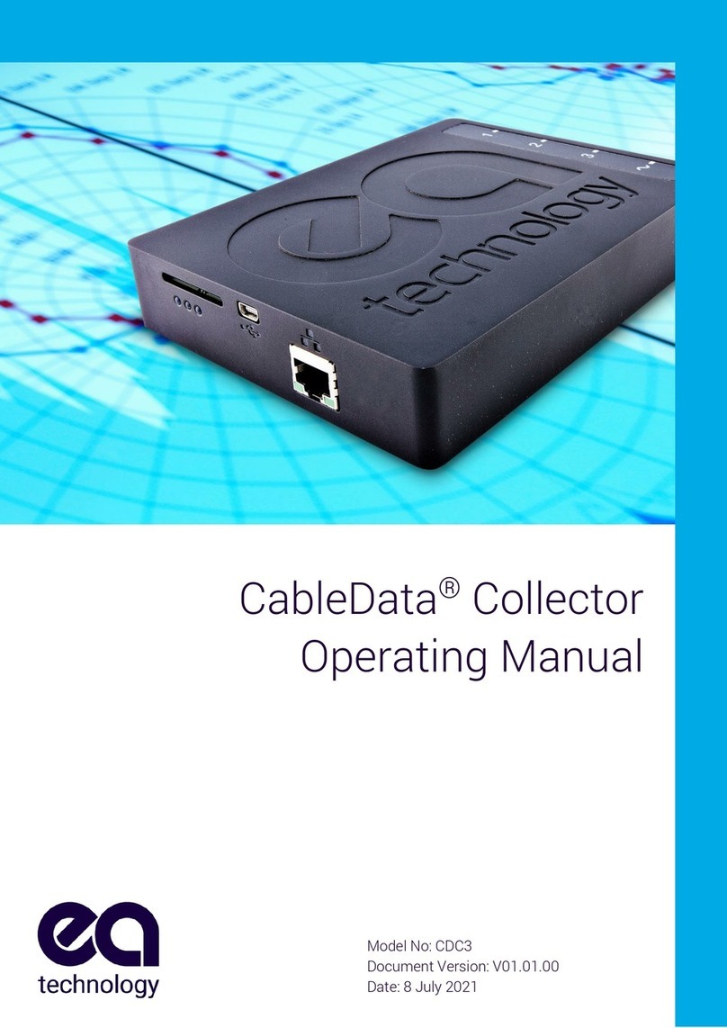 EA Technology CableData CDC3 operating manual