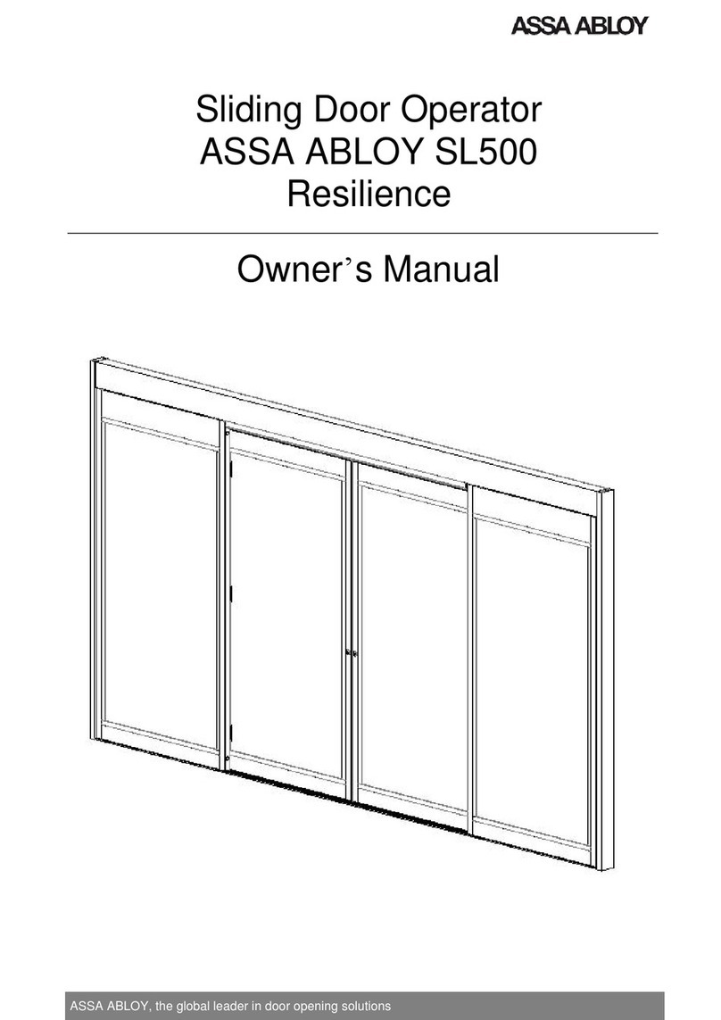 Assa Abloy Besam SL500 owner's manual
