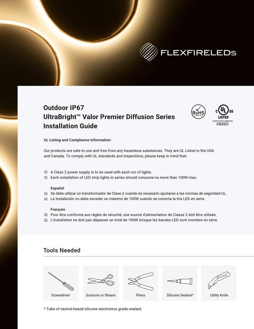 Flexfireleds UltraBright Valor Premier Diffusion Series User manual
