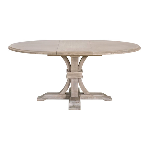 Essentials For Living DEVON ROUND EXT DINING TABLE User manual