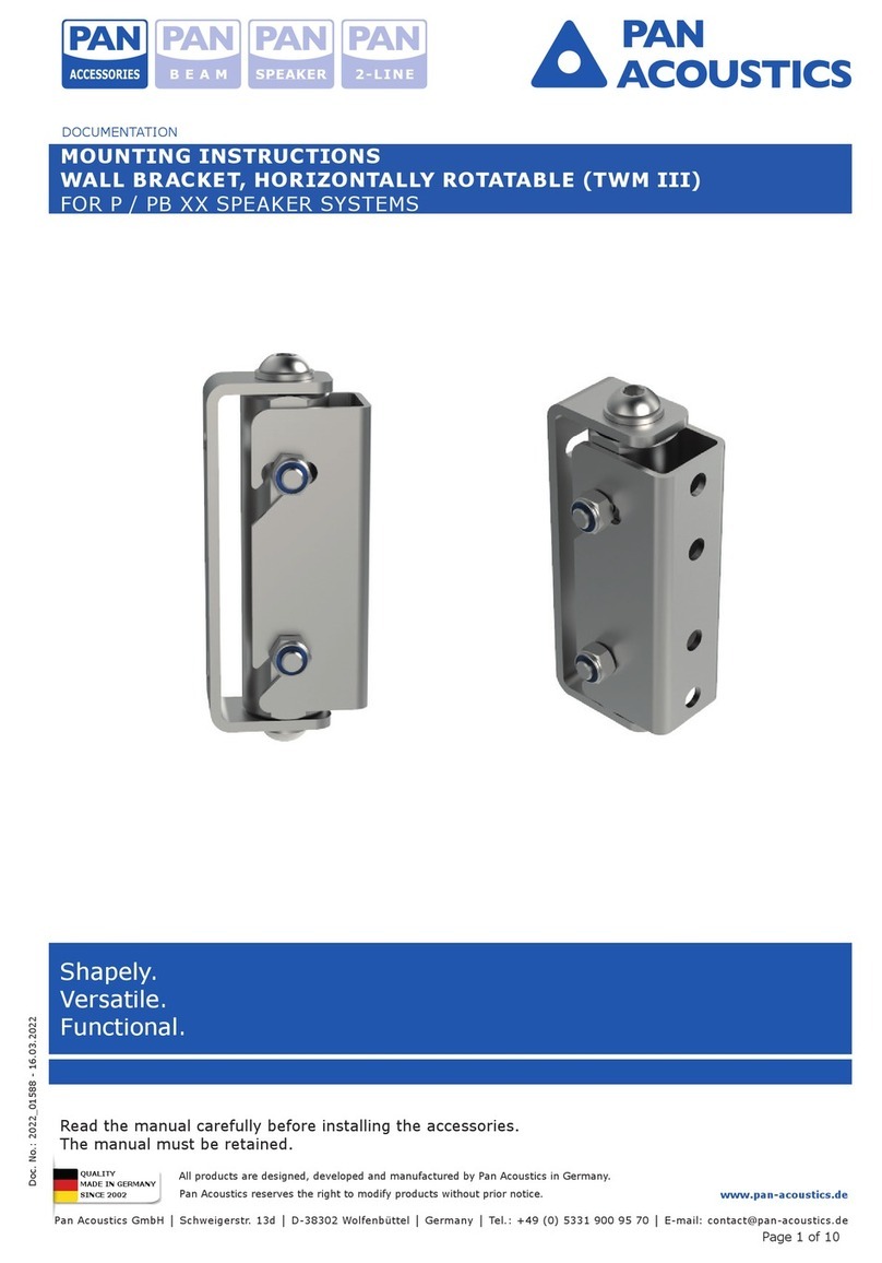 Pan Acoustics TWM III Mounting instructions