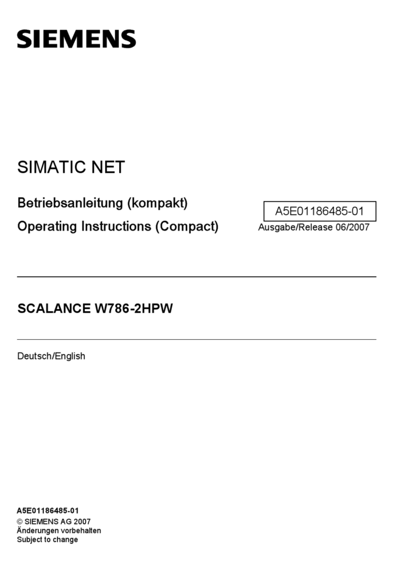 Siemens SIMATIC NET SCALANCE W786-2HPW User manual