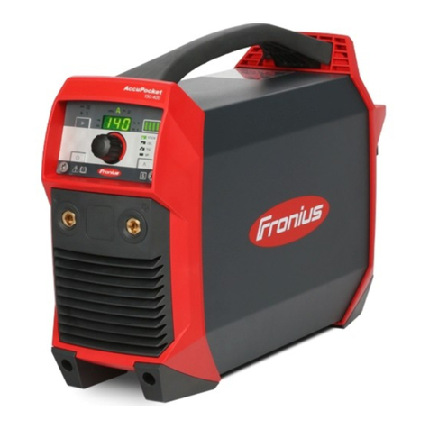 FRO­NIUS AccuPocket 150/400 TIG User manual