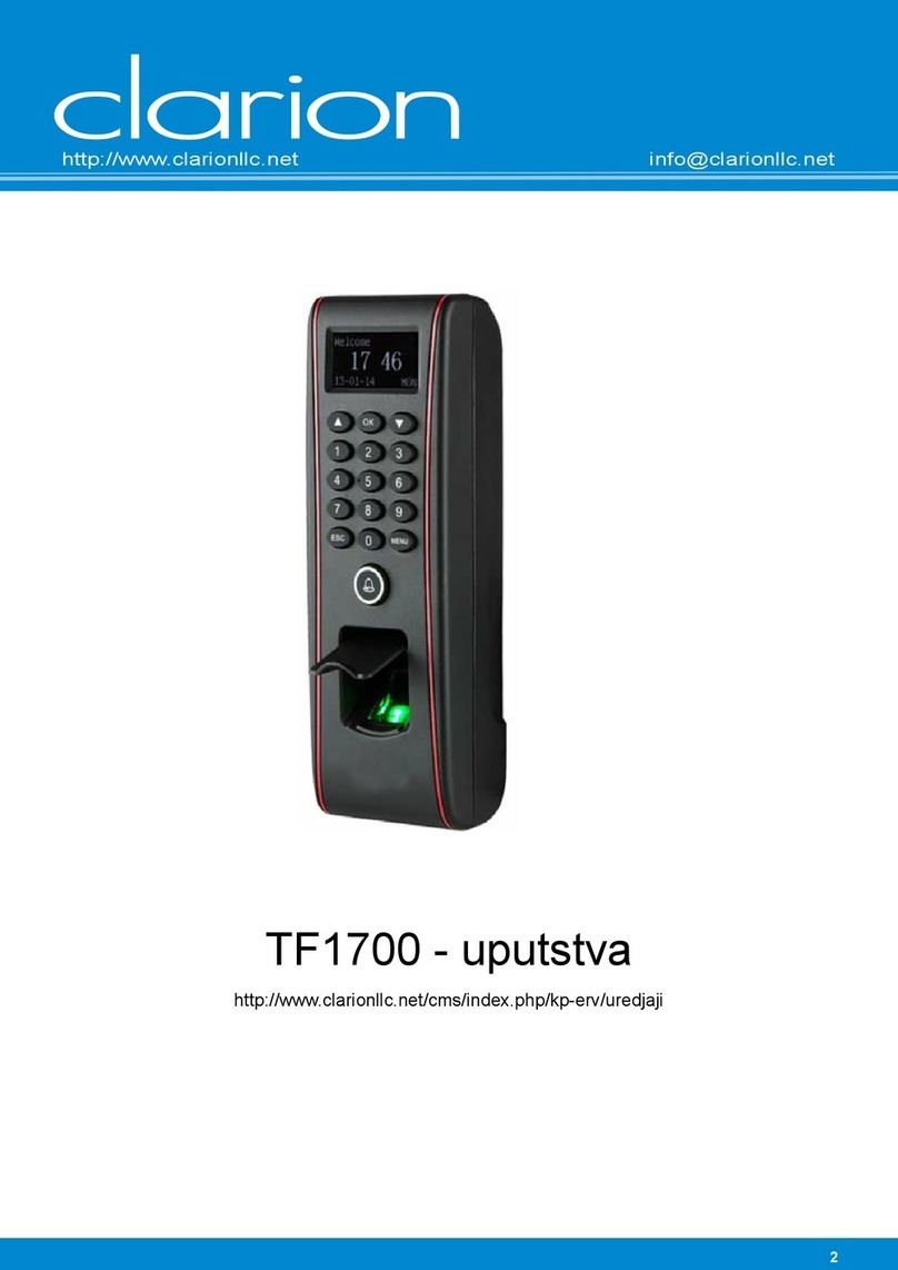 Clarion TF1700 User manual