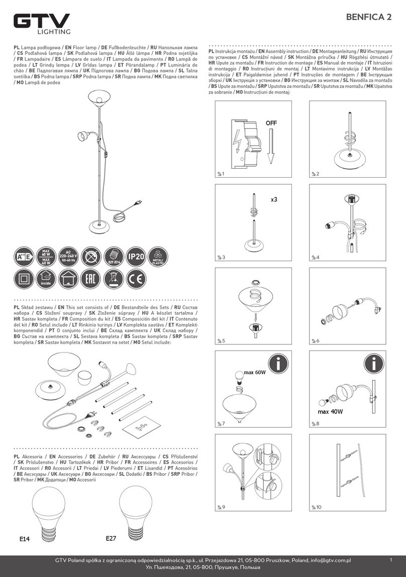 GTV BENFICA 2 Assembly instruction