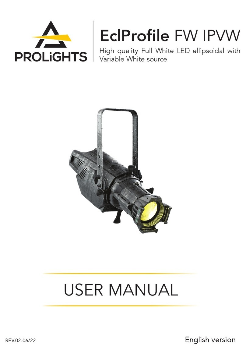 ProLights EclProfile FW IPVW User manual