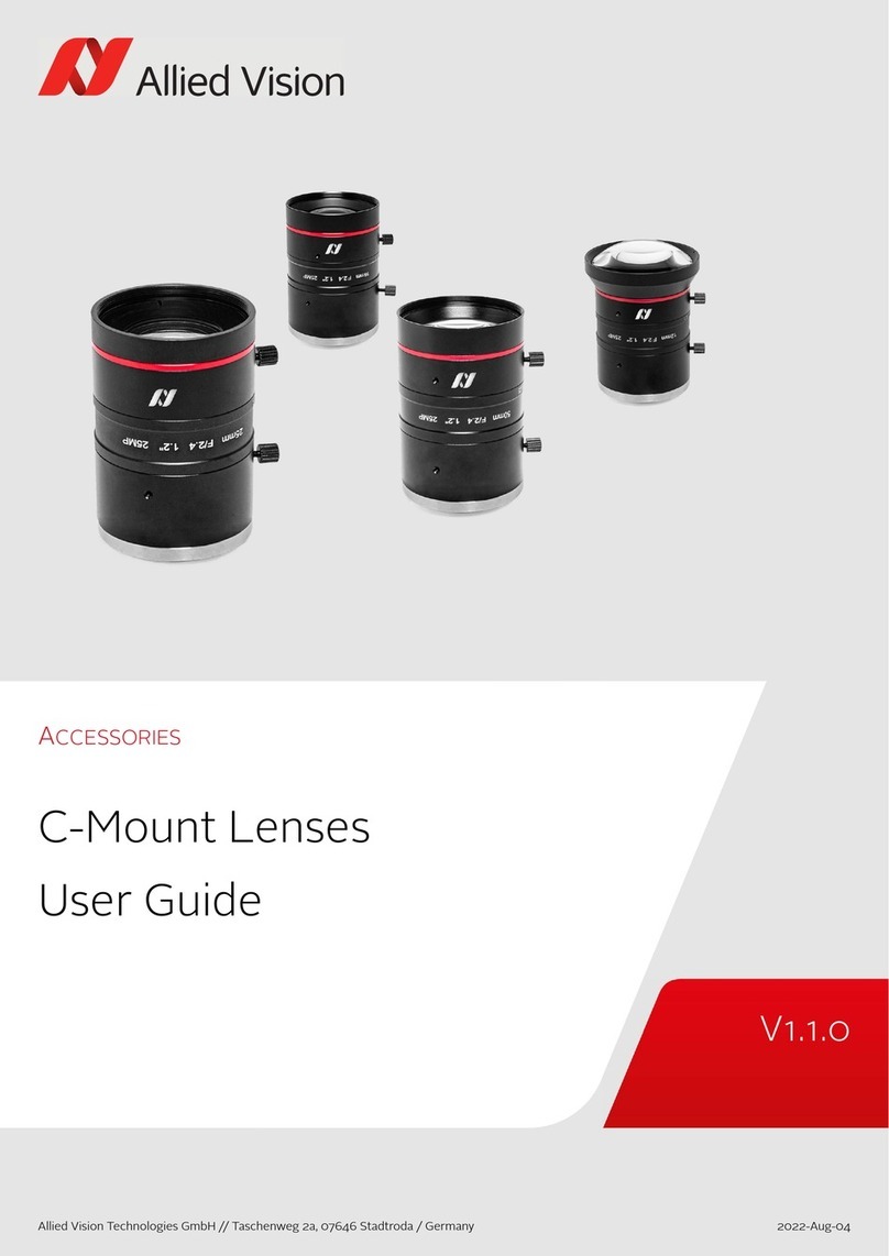 Allied Vision C-6-F2.8-6MP-T1-1.8 user guide