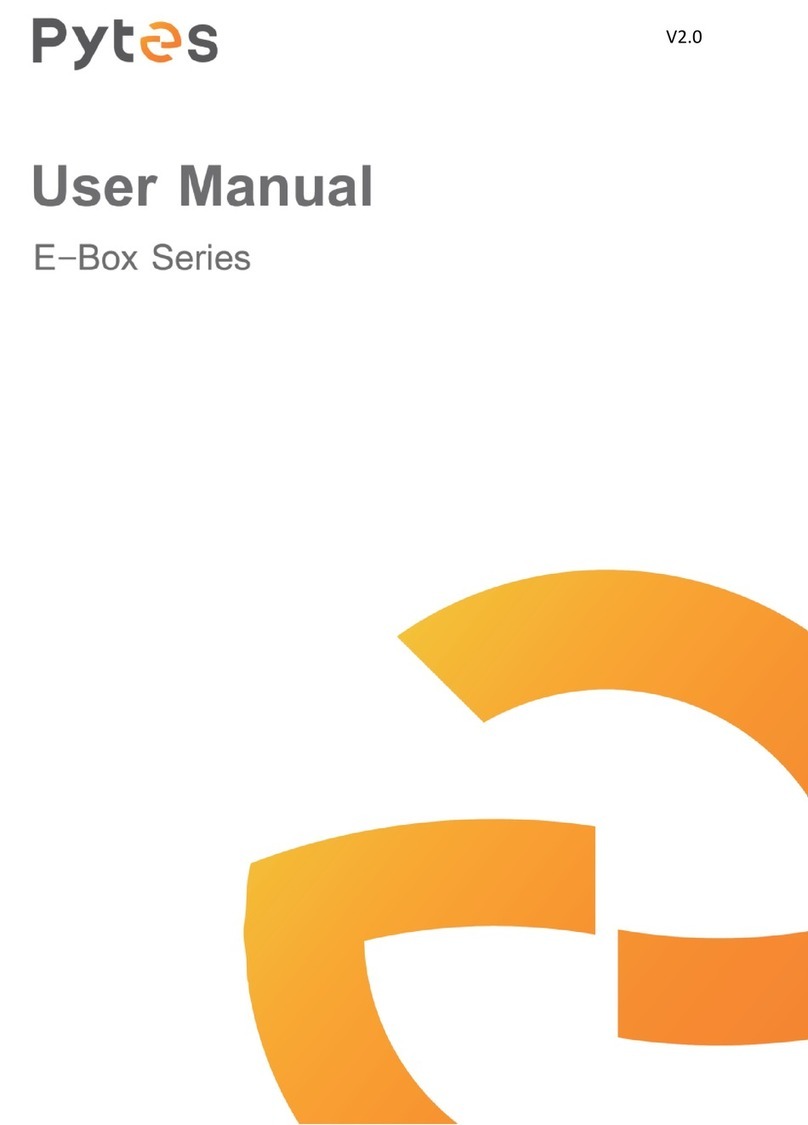 Pytes E-BOX Series User manual