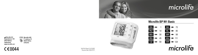 Microlife BP W1 Basic User manual