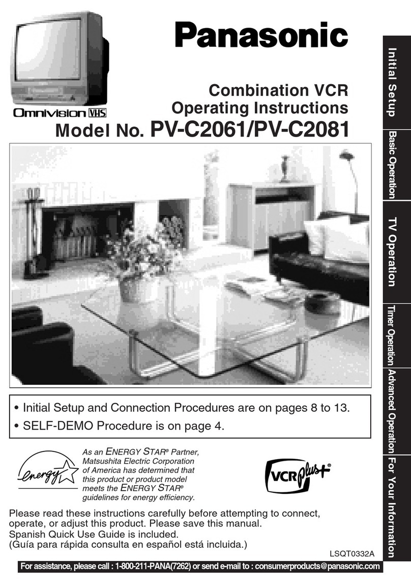 Panasonic Omnivision VHS PV-C2061 User manual