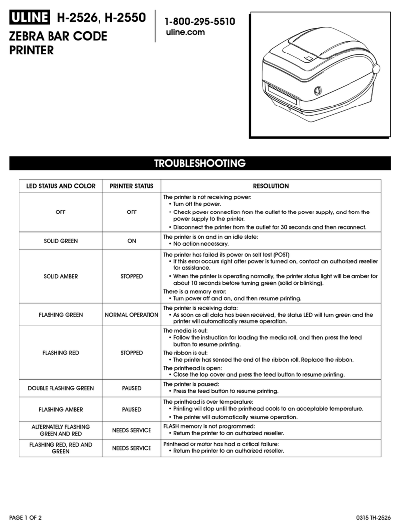 U-Line H-2526 quick start guide