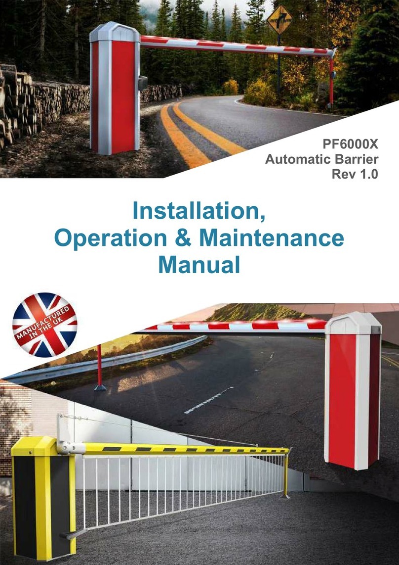 Parking Facilities PF6000X Installation, operation & maintenance manual Parking Facilities PF6000X Installation, operation & maintenance manual