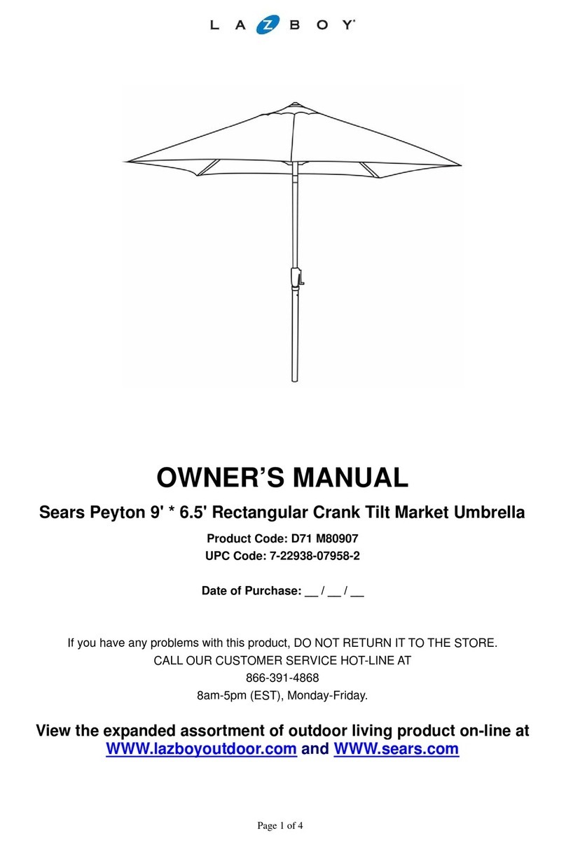 LAZBOY D71 M80907 User manual