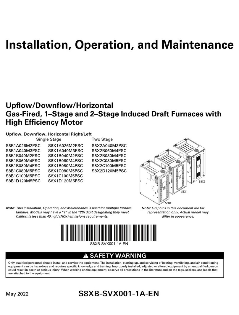 Trane S8B1A026M2PSC User manual