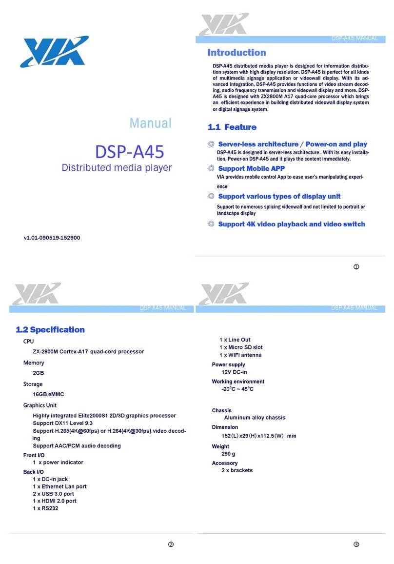 VIA Technologies DSP-A45 manual