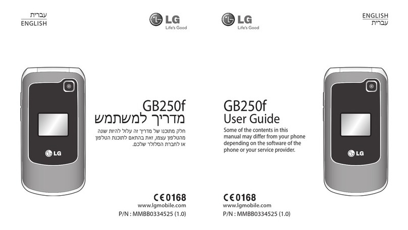 LG GB250F User manual